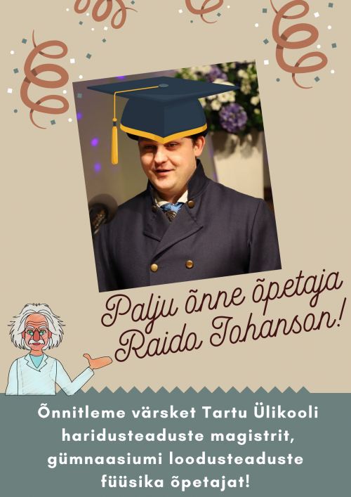 Õnnitleme Raido Johansoni!